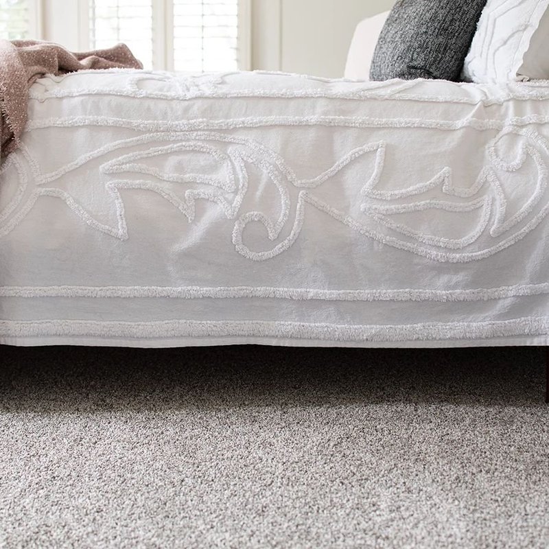 bedroom with carpet Central Carpet Interiors Beavercreek, OH