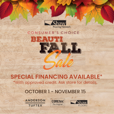 Shaw BeautiFall Sale 2023 Promo Image