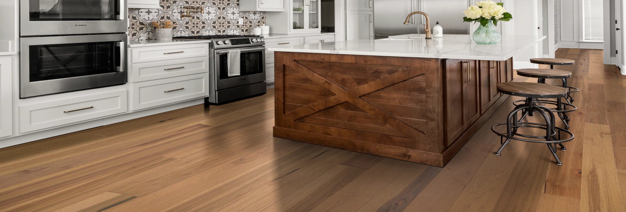 kitchen with hardwood floor Central Carpet Interiors Beavercreek, OH