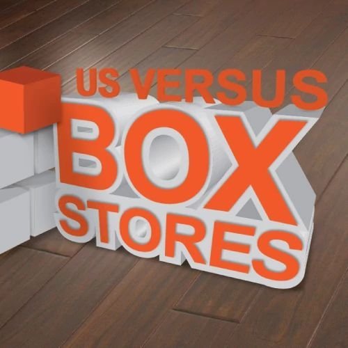 us vs box stores Central Carpet Interiors Beavercreek, OH